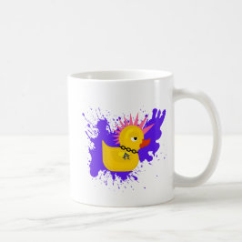 Djärv och excentrisk popkonstdesign kaffemugg
