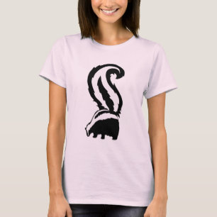 Djärv och gullig Skunkillustration T-shirt