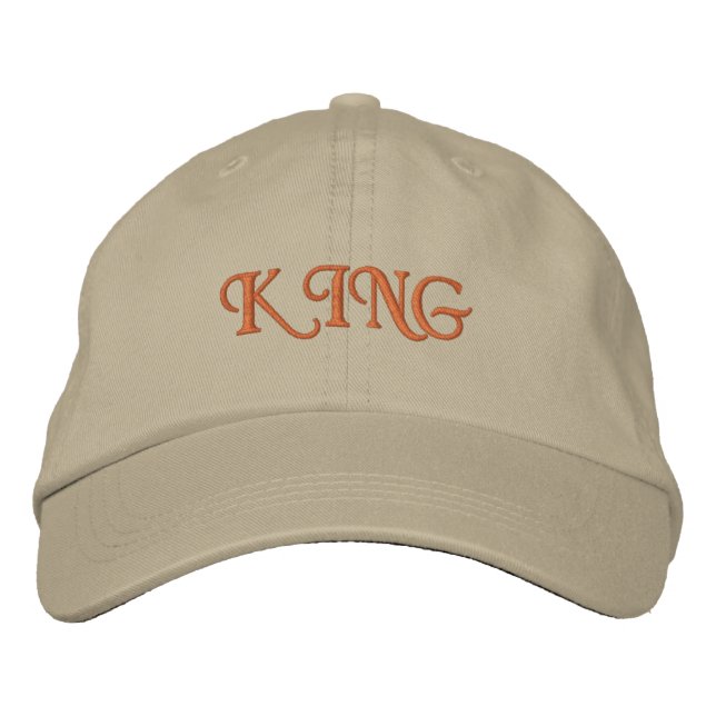 Djärv och kunglig hatt Den khakibarna kungliga bom Broderad Keps (Framsida)