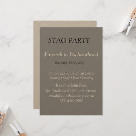 Djärv och stilfull SANNINGSDAGSFEST -inbjudan Inbjudningar