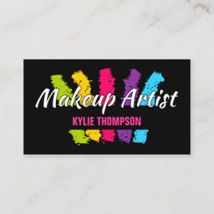 Djärv penseldragMakeupkonstnär Visitkort