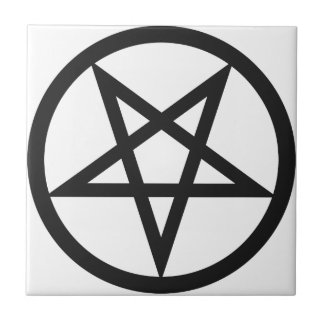 Djärv Pentagram Kakelplatta