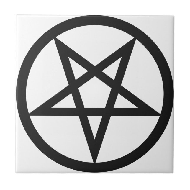 Djärv Pentagram Kakelplatta (Framsidan)