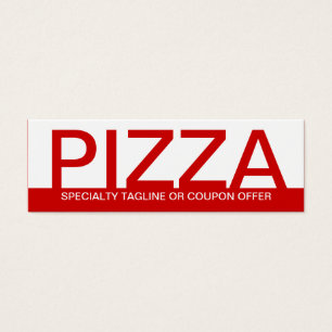 djärv PIZZA Litet Visitkort