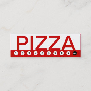 djärv PIZZAkundlojalitet Lojalitetskort