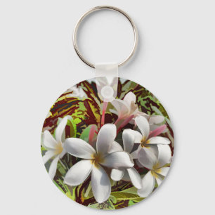 Djärv Plumeria Nyckelring