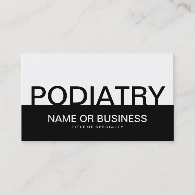 djärv PODIATRY Visitkort (Framsida)