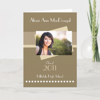 Djärv rand vikt studenteninbjudan (solbrännan) inbjudan