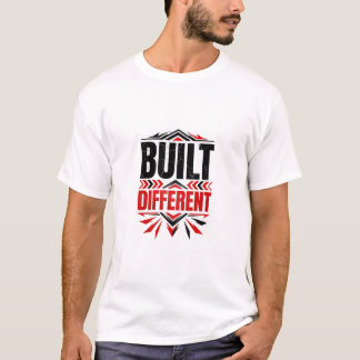 Djärv Röd Svart Inspirerande Grafisk Design T Shirt