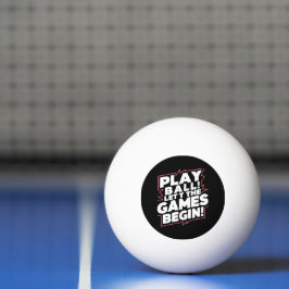 Djärv spelboll Sportcitat Konst Pingisboll