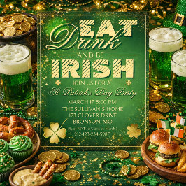 Djärv St. Patrick's Day-inbjudan Inbjudningar