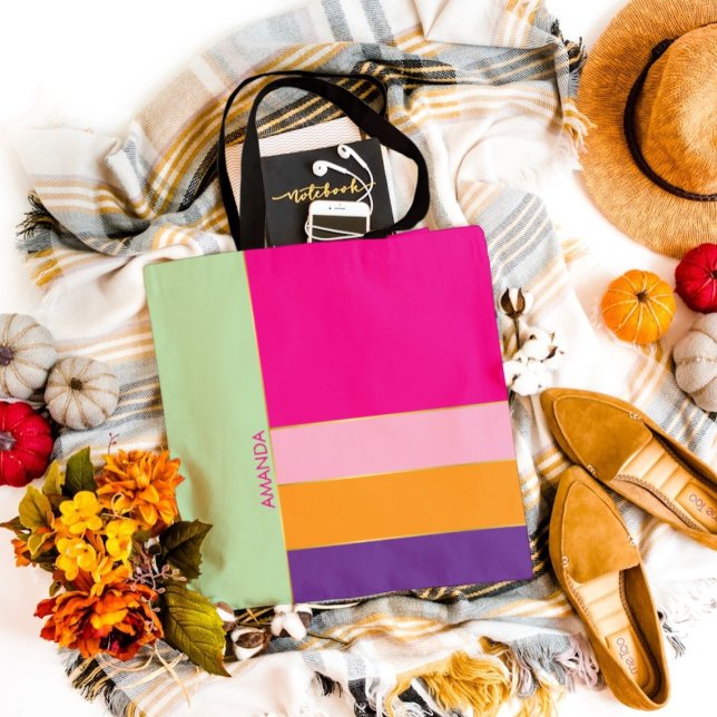 Djärv Stilfull Chic Färgrik Mönster tema Tygkasse (Skapare uppladdad)