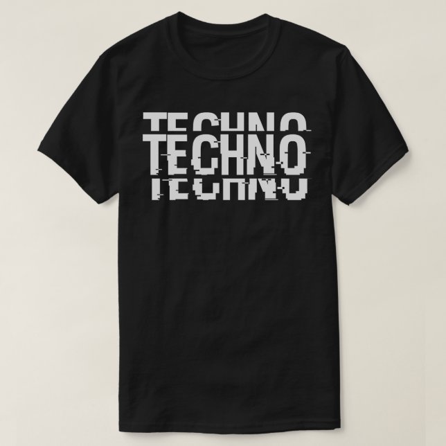 djärv techno t shirt (Design framsida)