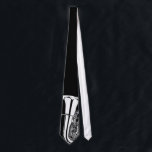 Djärv TubaTie i någon färg Slips<br><div class="desc">Skräddarsy bakgrundsfärgen bak den grafiska tubaen till någon färg dig lust! Underbar gåva för fars dag,  studenten eller för den tubaspelare nästa kapacitet.</div>