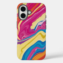 Djärv Tye-Dye Marmor Telefonfodral Design