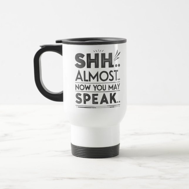 Djärv typografi Fokus & Koncentration Kaffe Mugg (Vänster)