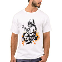 Djärv Urban Street Art Graffiti Stil T-shirt