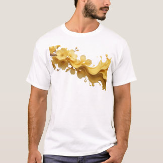 Djärv & Vacker ABSTRAKT BLOMMA Designer Grafik T Shirt