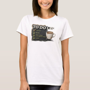 Djärv & Vacker Guld KAFFE ARBETE SANN KRIMINALITET T Shirt