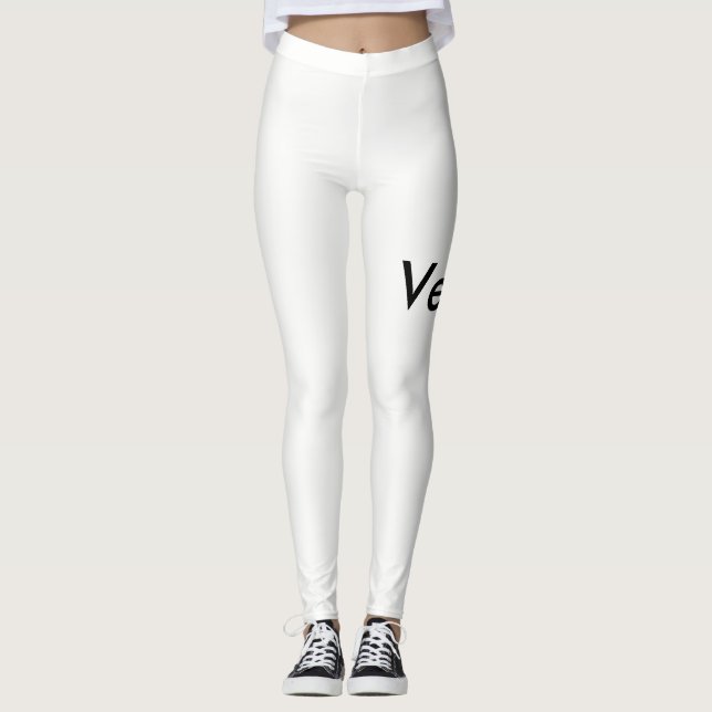 Djärv Vegandamasker Leggings (Framsida)