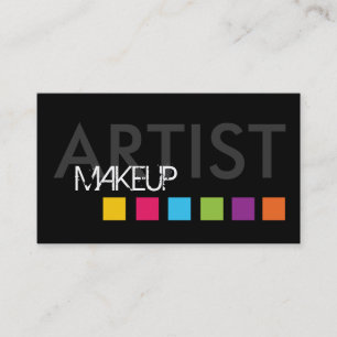 Djärv visitkort för Makeupkonstnär
