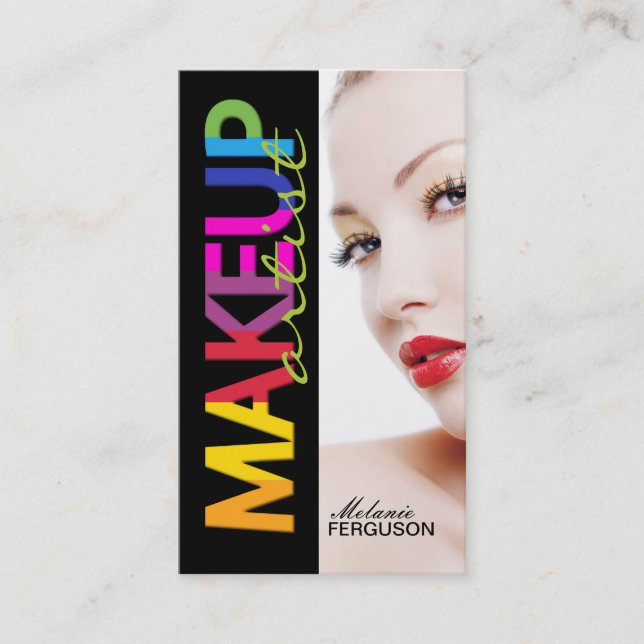 DJÄRV VISITKORT FÖR MAKEUPKONSTNÄR (Framsida)