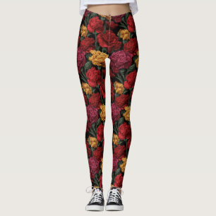 Djärva Anemoner Gnistrar Träning Leggings