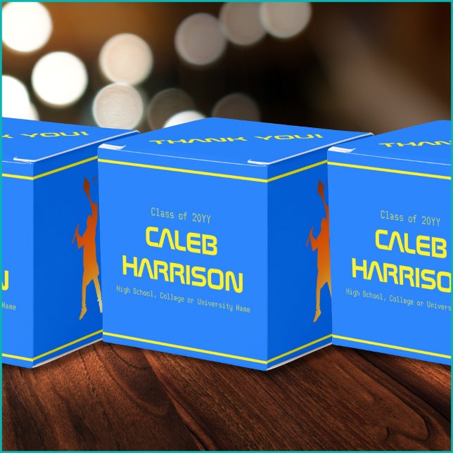 Djärva Blå Moderna Teknik Examen  Presentaskar (Skapare uppladdad)