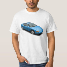 Djärva blått Saturn 1991 SC2 på vitT-tröja Tee Shirt