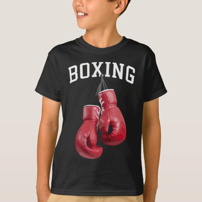 Djärva boxningshandskor boxning kickboxning boxnin t shirt (Framsida)
