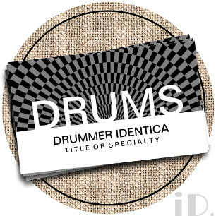 djärva DRUMS-kontroller Visitkort