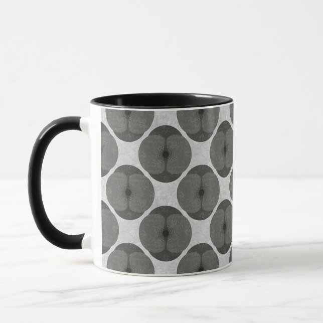 Djärva minimalistiska poppig texturerad blomster s mugg (Vänster)