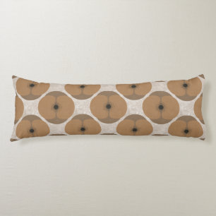 Djärva minimalistiska poppy strukturerade blom- br kroppskudde