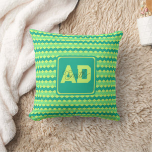 Djärva Monogram Anpassad Kudd För Pojkvän Kudde
