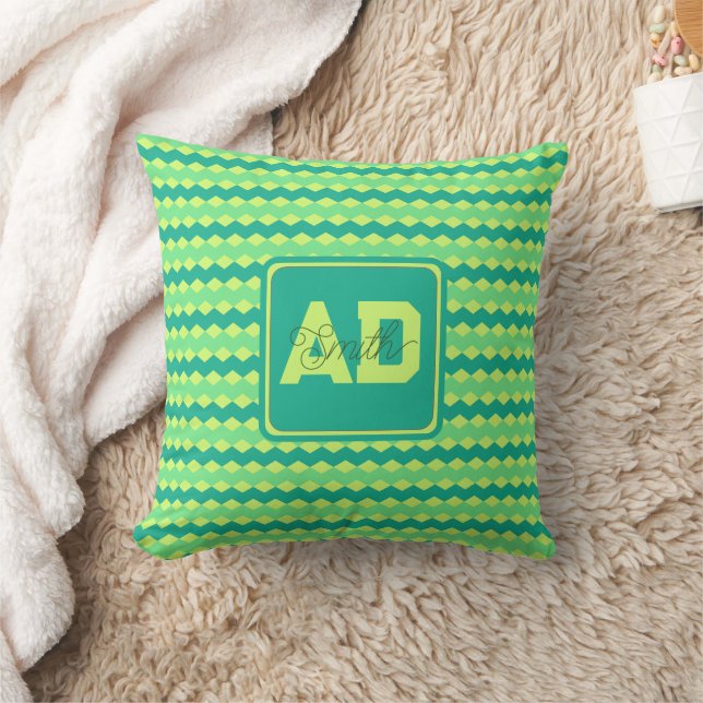 Djärva Monogram Anpassad Kudd För Pojkvän Kudde (Filt)