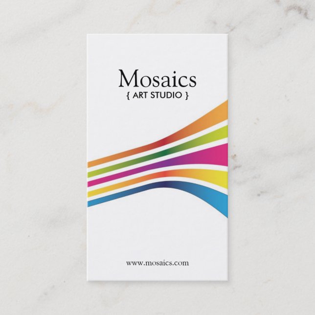 Djärva och moderna konstnärvisitkortar visitkort (Framsida)