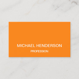 Djärva orange minimalist moderna visitkortar visitkort