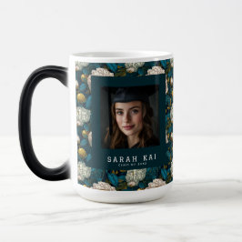 Djärva pioner blomma examenspresent magisk mugg