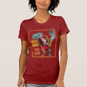 Djärva Toner, Vildt Hjärta – Saxofonflicka T Shirt