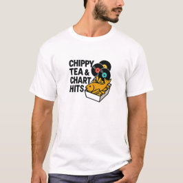 Djärvt Chippy Vinyl Popkulturcitat T Shirt