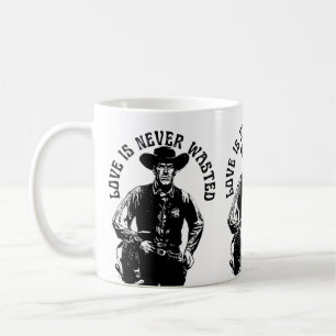 Djärvt Cowboy Kärleksuttalande Kaffemugg