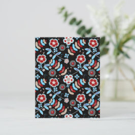 Djärvt Folk Blommönster Scrapbookpapper