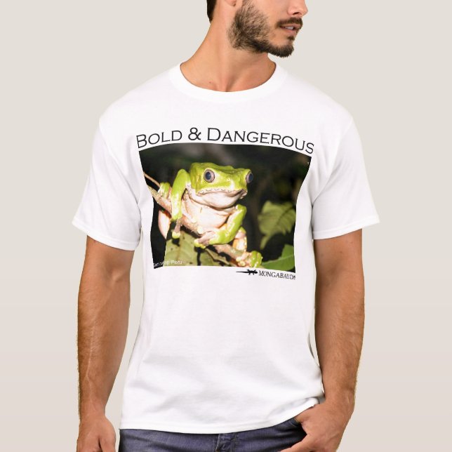 Djärvt och farligt - apagroda tee shirt (Framsida)