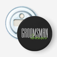 Djärvt party för brev"Groomsman" personligt bröllp