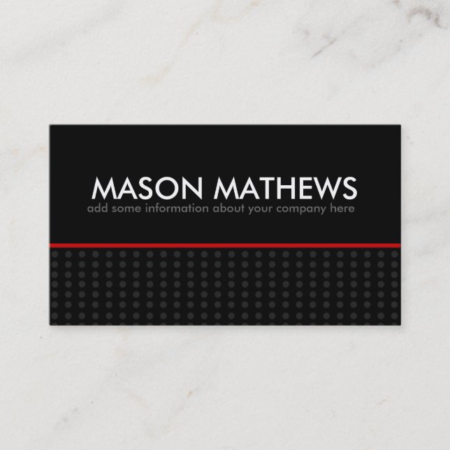 Djärvt profilera kortet visitkort (Framsida)