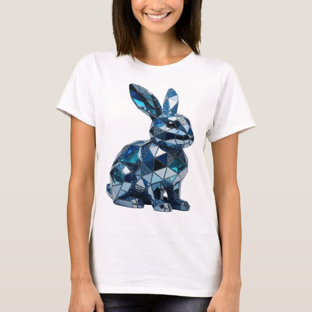 Djärvt silver ABSTRAKT KONST Statement Design T Shirt (Framsida)