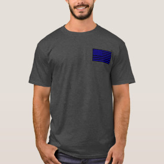 Djärvt som en lejon tunn blålinjenskjorta tee shirt