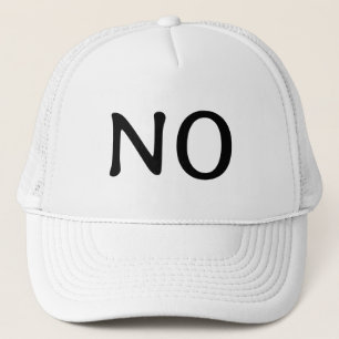 Djärvt Statement 'Nej' Minimalist Keps