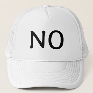 Djärvt Statement 'Nej' Minimalist Keps