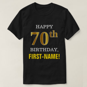 Djärvt svart, 70th födelsedag för Fauxguld med  T Shirt